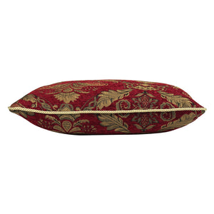 Shiraz Feather Filled Cushion 45x45 Burgundy - Riva