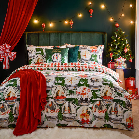 SHOWTIME SUPER KING DUVET SET PINE