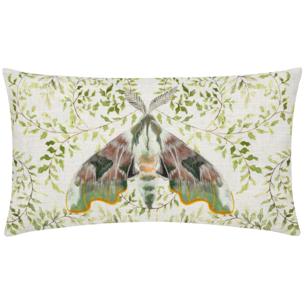 Shugborough Moth 30x50 Feather Filled Cushion Multi