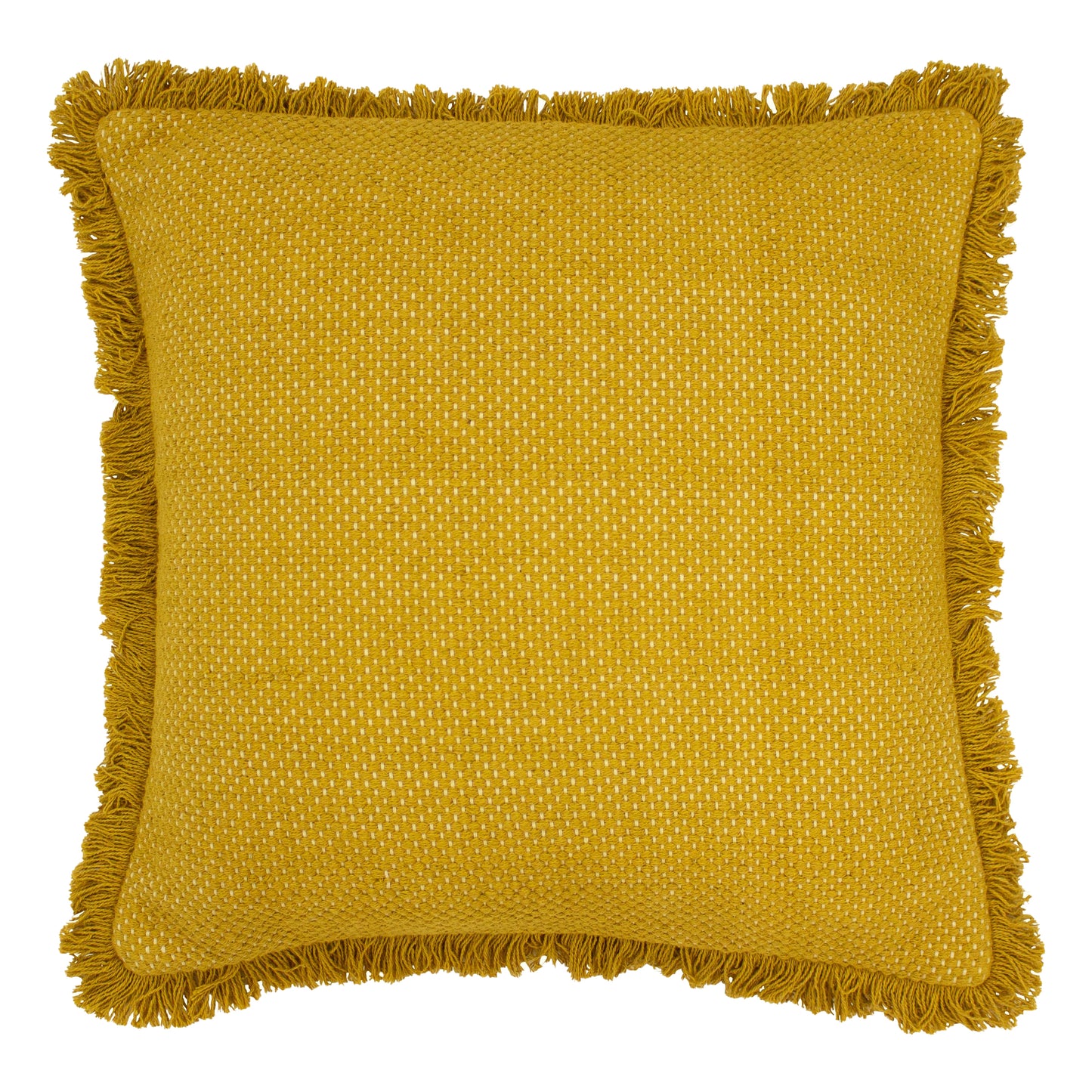 SIENNA 45X45 FEATHER FILLED CUSHION OCHRE