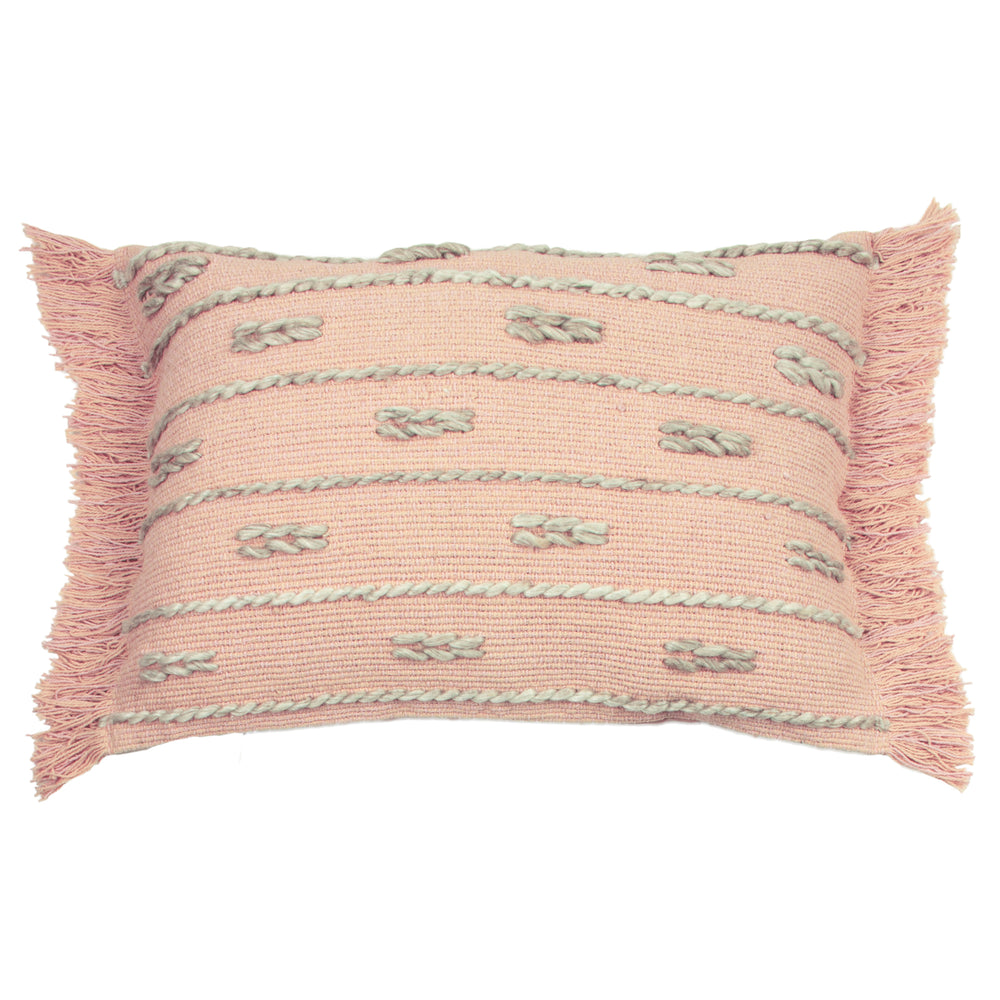 Sigrid 35x50 Feather Filled Cushion Blush