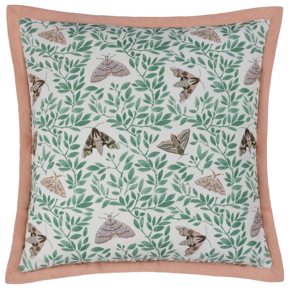 Silk Moth 50x50 Feather Filled Cushion Pale Pink