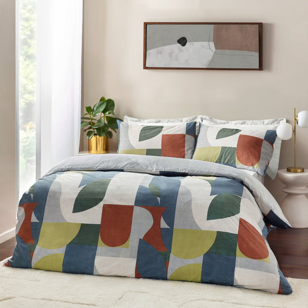 Siresa Super King Duvet Set Multicoloured - Riva
