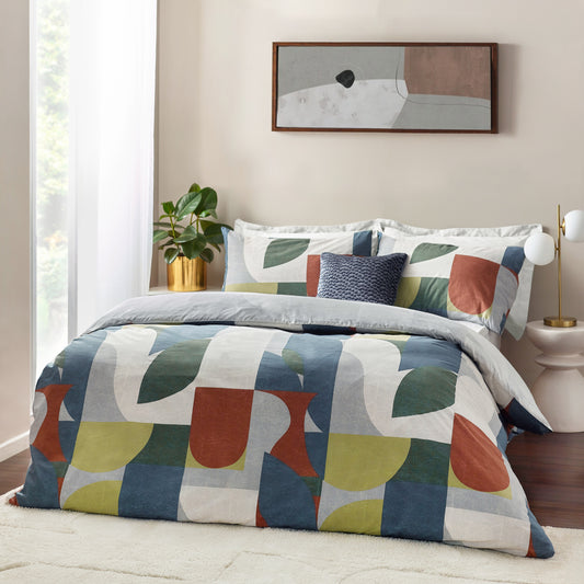 SIRESA DOUBLE DUVET SET MULTI