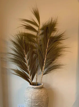 Natural Feather Pot Display