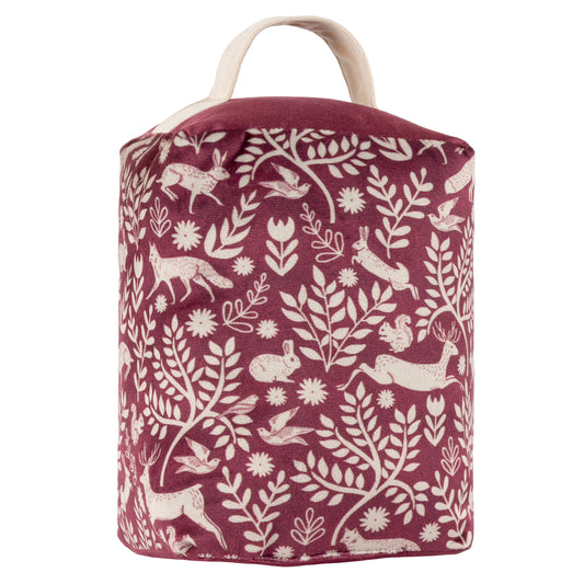 SKANDI WOODLAND DOORSTOP BERRY