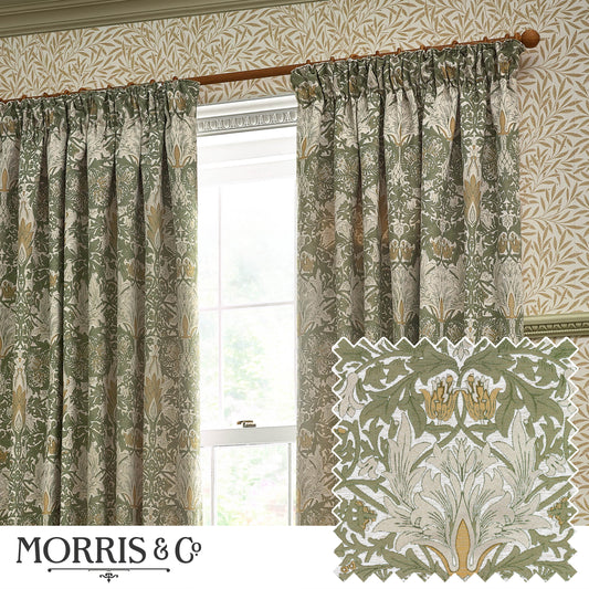SNAKESHEAD 117X137 PENCIL PLEAT CURTAINS SUNFLOWER/STONE