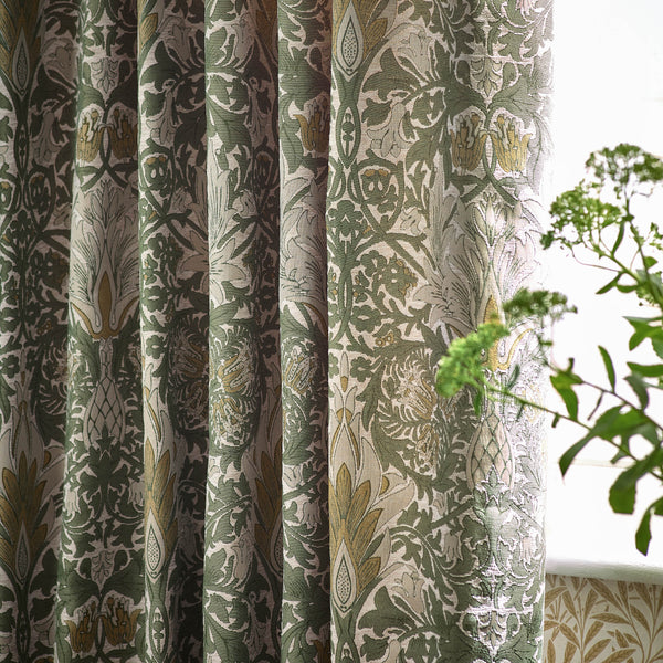 Snakeshead 167x137 Pencil Pleat Curtains Sunflower/stone - view 4