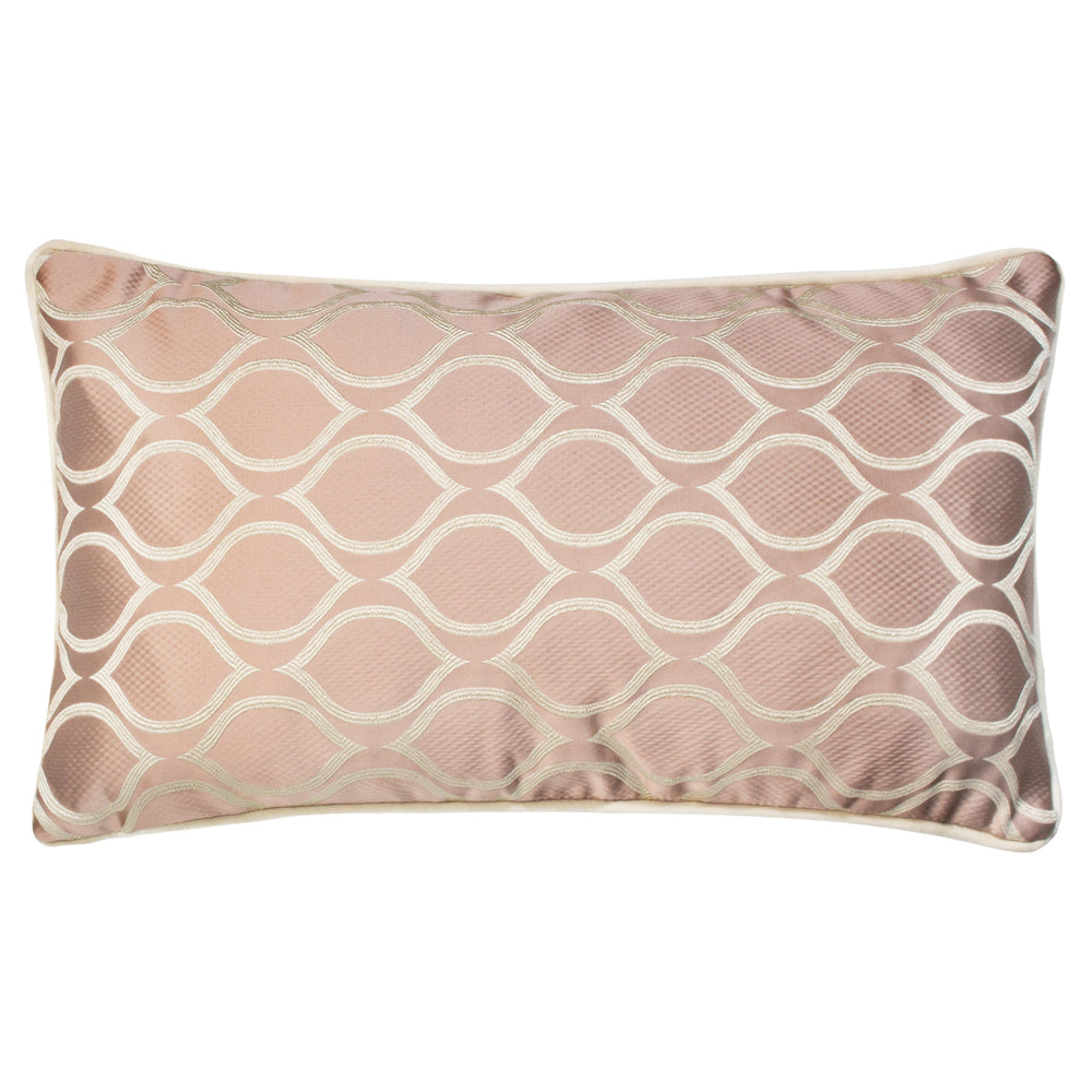 Solitaire 30x50 Feather Filled Cushion Rose