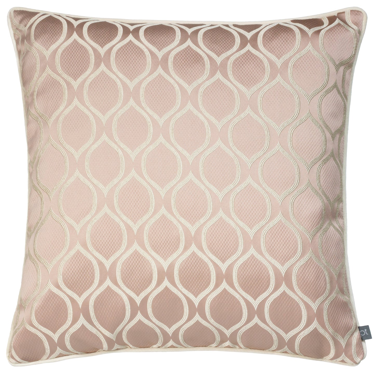 SOLITAIRE 50X50 FEATHER FILLED CUSHION ROSE