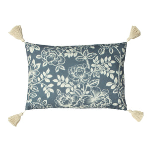 Somerton 35x50 Feather Filled Cushion Slate Blue