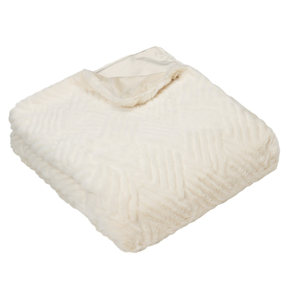 Sonnet 130x180 Throw Ecru