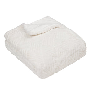 Sonnet 130x180 Throw White