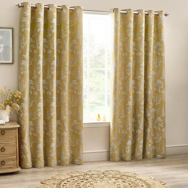 Sophia 168x137 Eyelet Curtain Gold - view 6