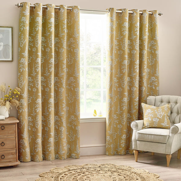 Sophia 229x229 Eyelet Curtain Gold