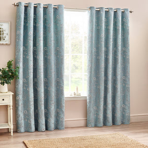 Sophia 117x137 Eyelet Curtain Blue - view 6