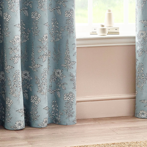 Sophia 117x183 Eyelet Curtain Blue - view 4