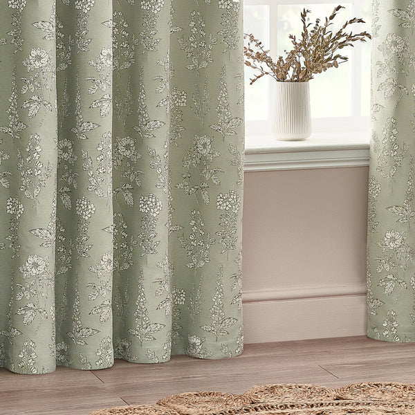 Sophia 117x183 Eyelet Curtain Sage - view 4