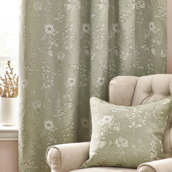 Sophia 117x183 Eyelet Curtain Sage - view 5