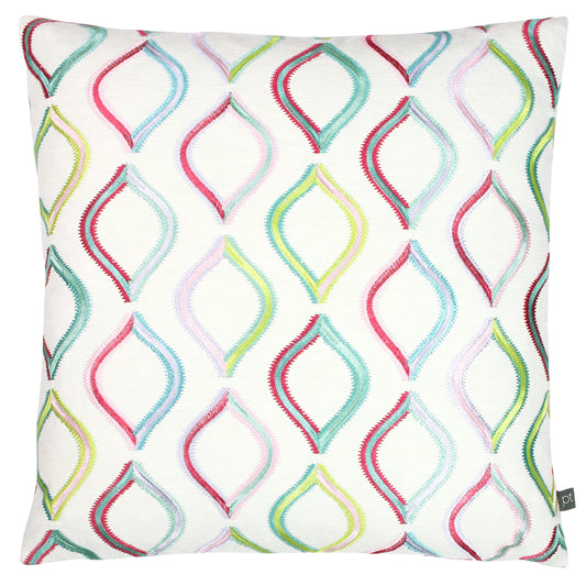 SPINNING TOP 50X50 FEATHER FILLED CUSHION RAINBOW