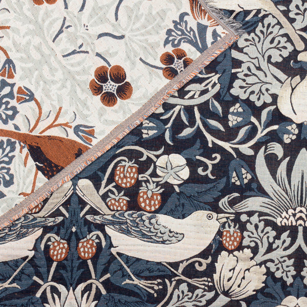Strawberry Thief 140x170 Throw Indigo - view 5