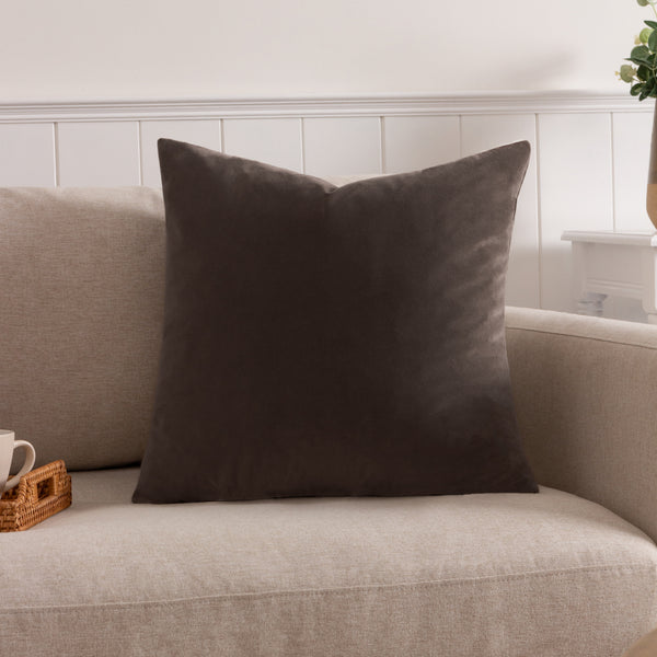 Sunningdale 50x50 Feather Filled Cushion Truffle - lifestyle