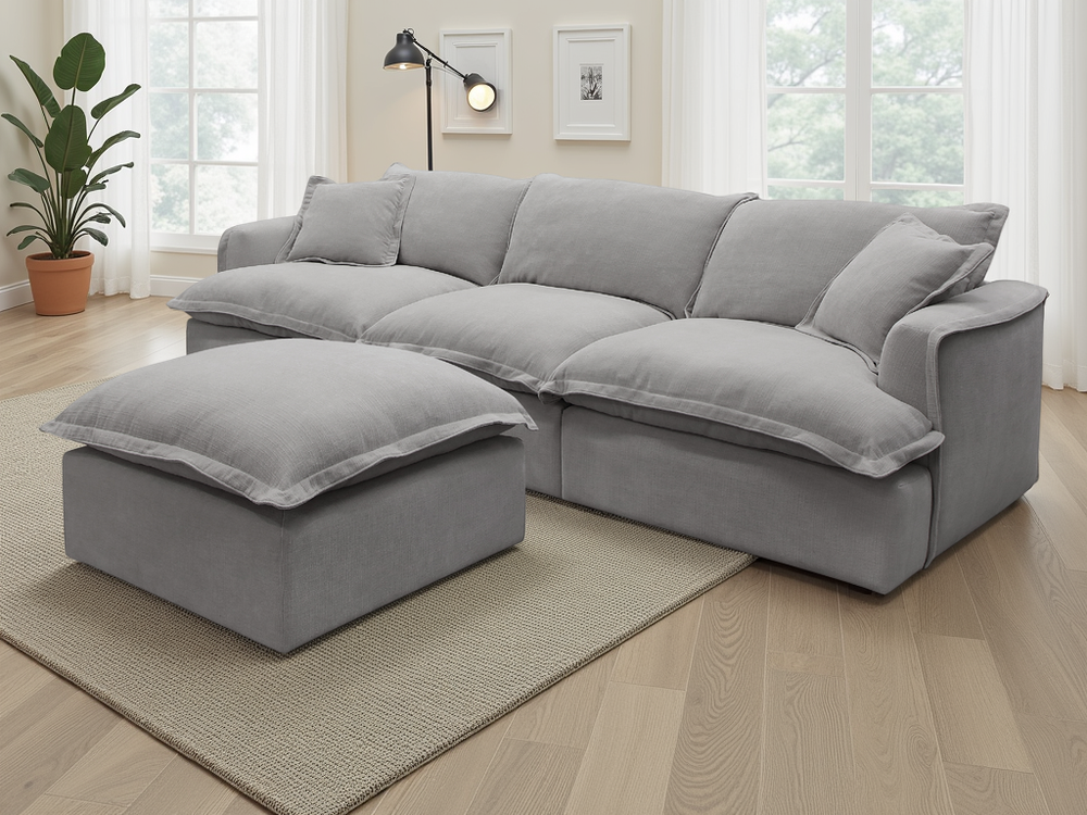 Santa Barbara Modular Sofa Grey - Xshowhome