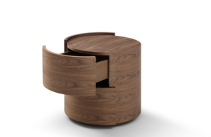 Dexter Bedside Table - Walnut - Pair - Tommy Franks