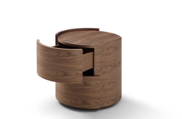 Dexter Bedside Table - Walnut - Pair - Tommy Franks