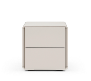 Kota Bedside Table - Matte Beige - Tommy Franks