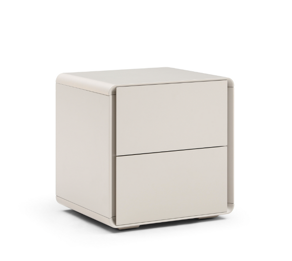 Kota Bedside Table - Matte Beige - Tommy Franks