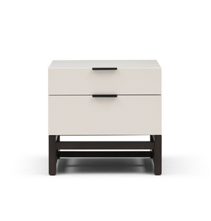 Webb Bedside Table - Matte Beige - Tommy Franks