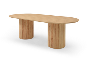 Lantine 240 Dining Table - Pill Shaped - Ash Oak - Tommy Franks