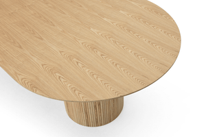 Lantine 240 Dining Table - Pill Shaped - Ash Oak - Tommy Franks
