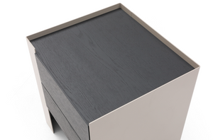 Tunica Bedside Table - Taupe - Pair - Tommy Franks