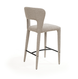 Pari I Bar Stool - Chex Boucle Steam - Tommy Franks