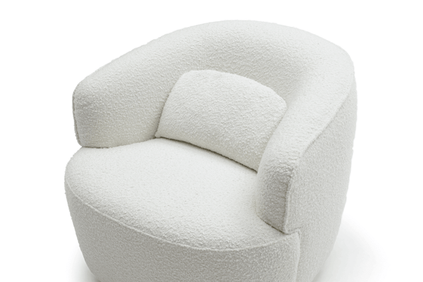 Grace Swivel Chair - Polar Bouclé - Tommy Franks