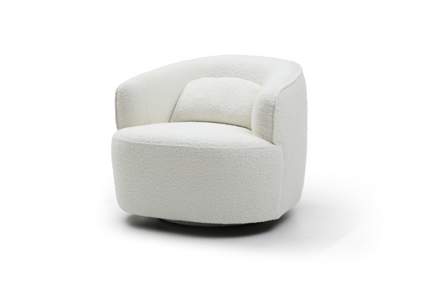 Grace Swivel Chair - Polar Bouclé - Tommy Franks