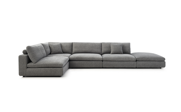 Blanco 5 Piece Modular Sofa - Charcoal - Tommy Franks