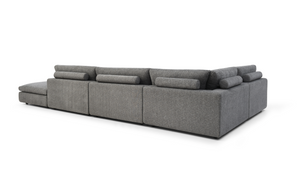 Blanco 5 Piece Modular Sofa - Charcoal - Tommy Franks