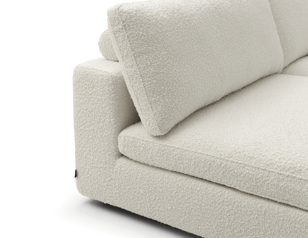 Blanco 5 Piece Modular Sofa - Chex Polar Bouclé - Tommy Franks