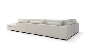 Blanco 5 Piece Modular Sofa - Chex Polar Bouclé - Tommy Franks