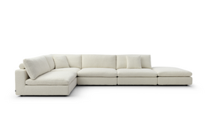 Blanco 5 Piece Modular Sofa - Chex Polar Bouclé - Tommy Franks