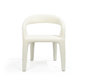 Escada Dining Chair - Chex Bouclé Polar - Tommy Franks