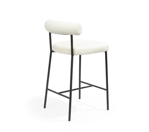 Alita Stool - Chex Bouclé Polar - Tommy Franks