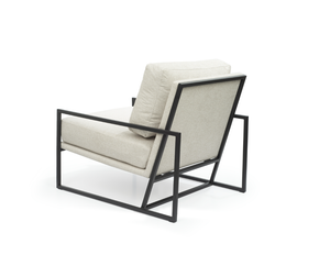 Newell Lounge Chair - Avery Velour Cream - Tommy Franks