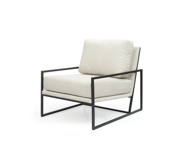 Newell Lounge Chair - Avery Velour Cream - Tommy Franks