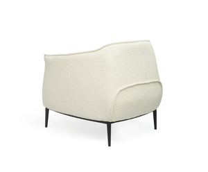 Tyrone Lounge Chair - Chex Bouclé Polar - Tommy Franks