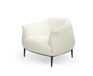 Tyrone Lounge Chair - Chex Bouclé Polar - Tommy Franks