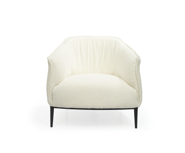 Tyrone Lounge Chair - Chex Bouclé Polar - Tommy Franks